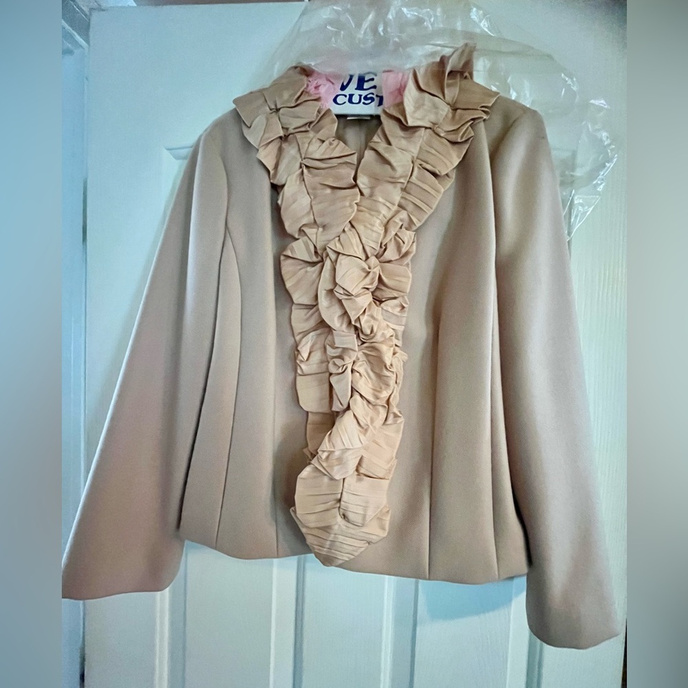 J. Crew Ruffle Front Blazer - Picture 1 of 2